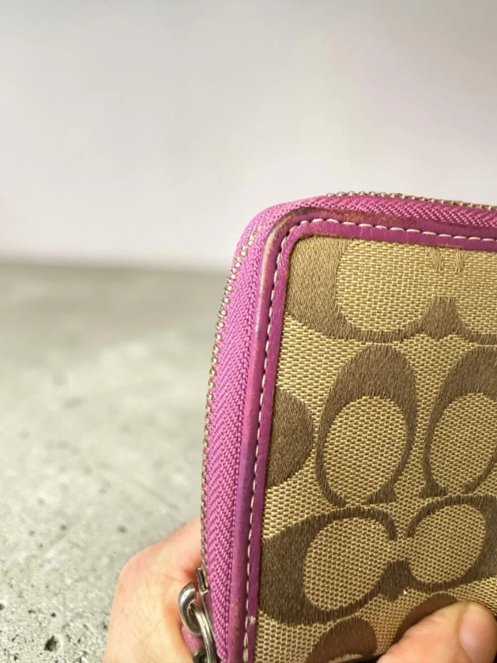 Coach Signature Accordion Wallet